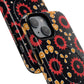 Midnight Ember Bloom Tough Magnetic iPhone Case, Bohemian Floral Design, Stylish iPhone Protection, Gift for Her, Trendy iPhone Accessories