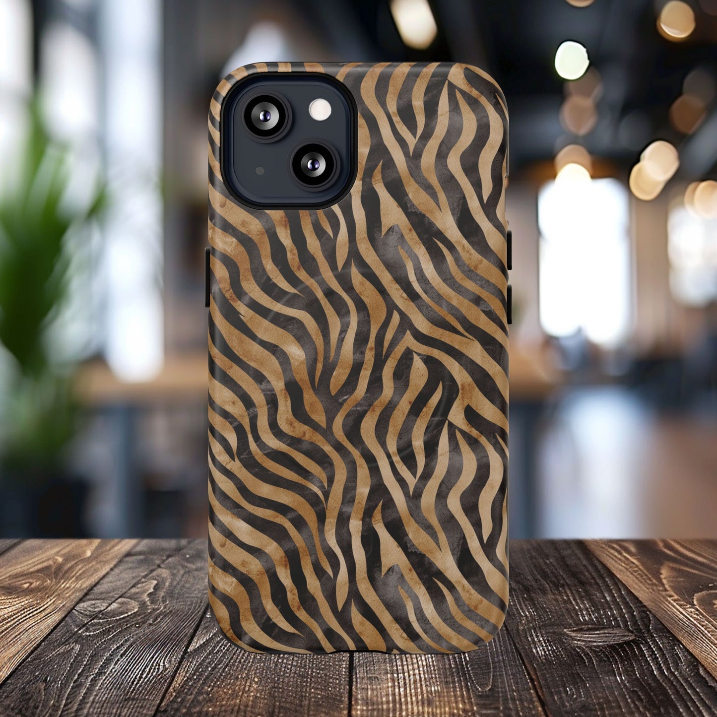 Tough Magnetic iPhone Case with Zebra Print, Stylish Protection for iPhones, Unique iPhone Accessory, Gift for Animal Lovers]