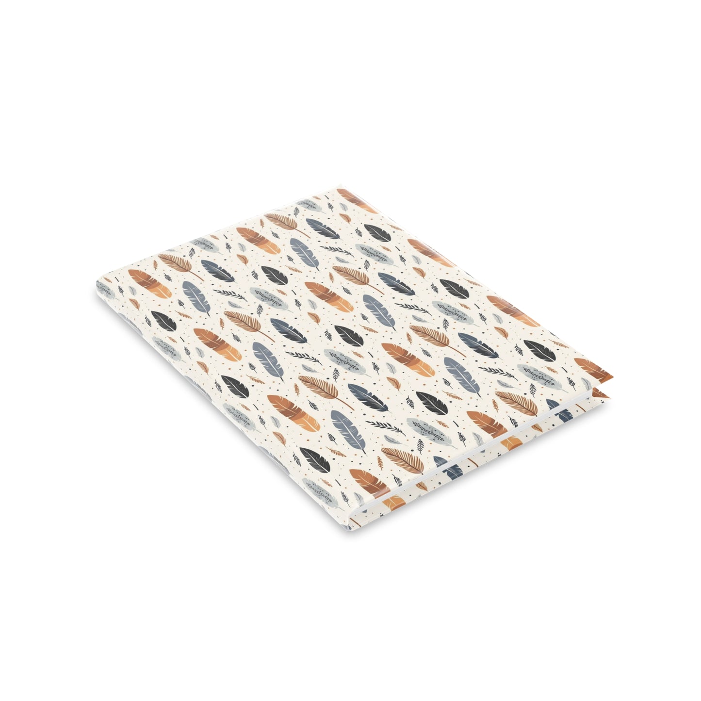 Whispering Feathers Hardcover Notebook with Puffy Covers