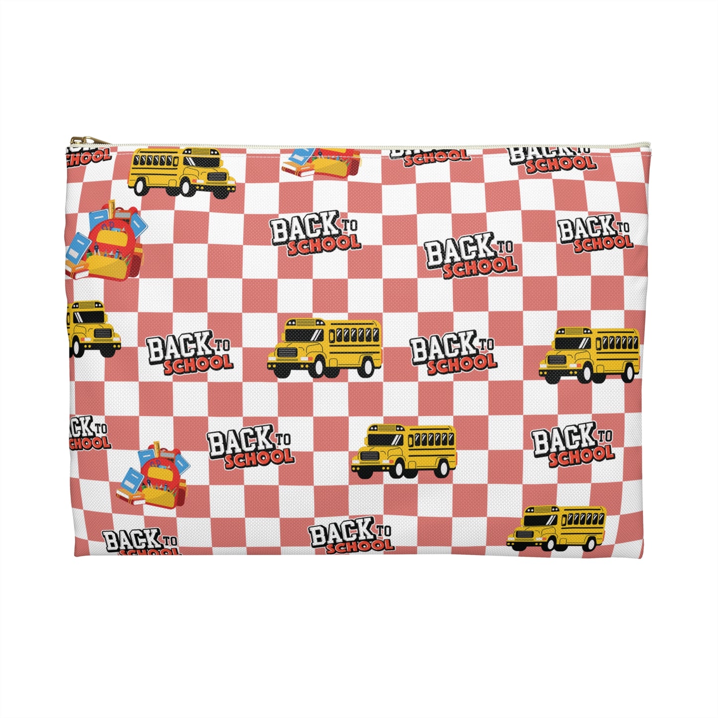 Personalized Red SchoolYard Chic Composition Book Inspired Accessory Pouch, Kids School Supplies, Classroom Organizer, Teacher Gift, Fun Stationery Case, Back to School