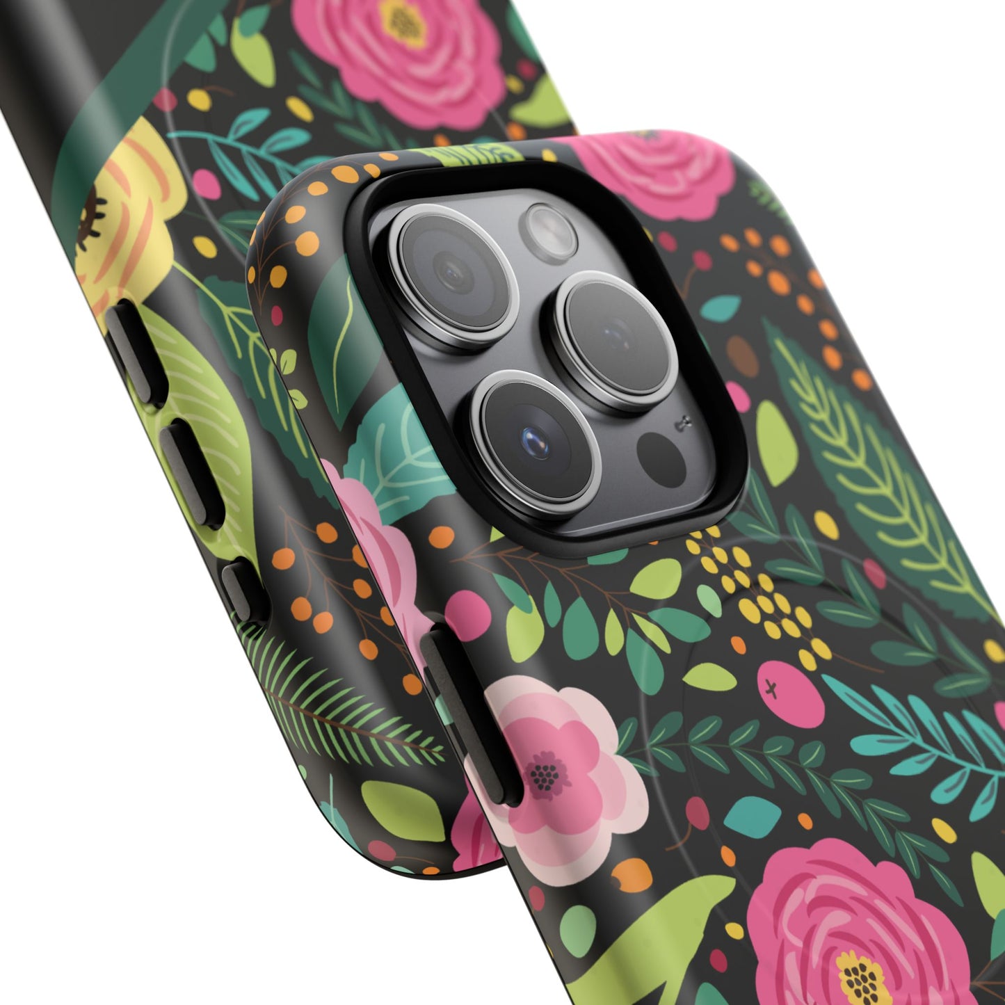Personalized Floral Fantasy Tough Magnetic iPhone Cases- a Gift for Gardeners, Mother's Day, Birthday Gift, Anniversary Gift, Presents