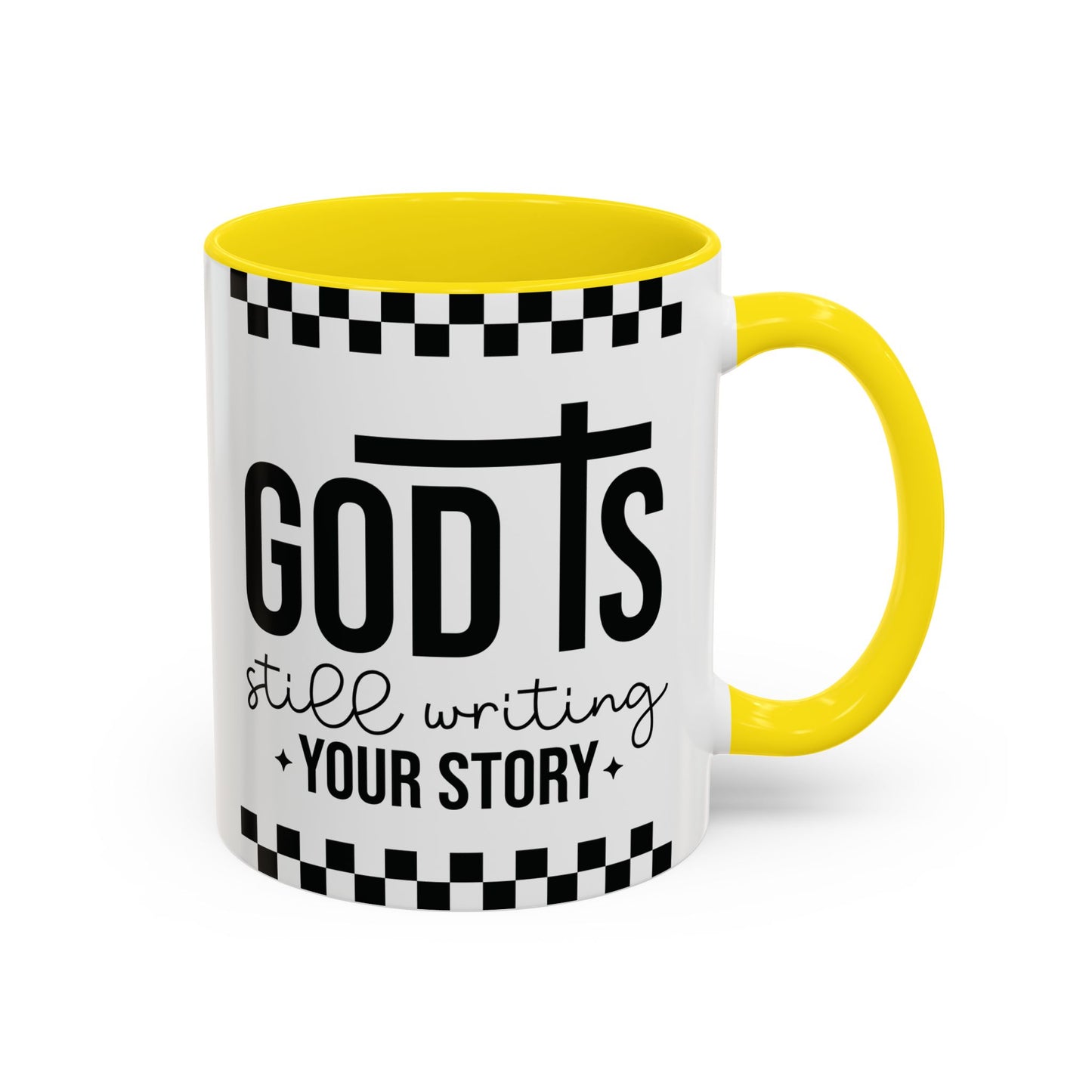 God is Still Writing My Story Accent Coffee Mug