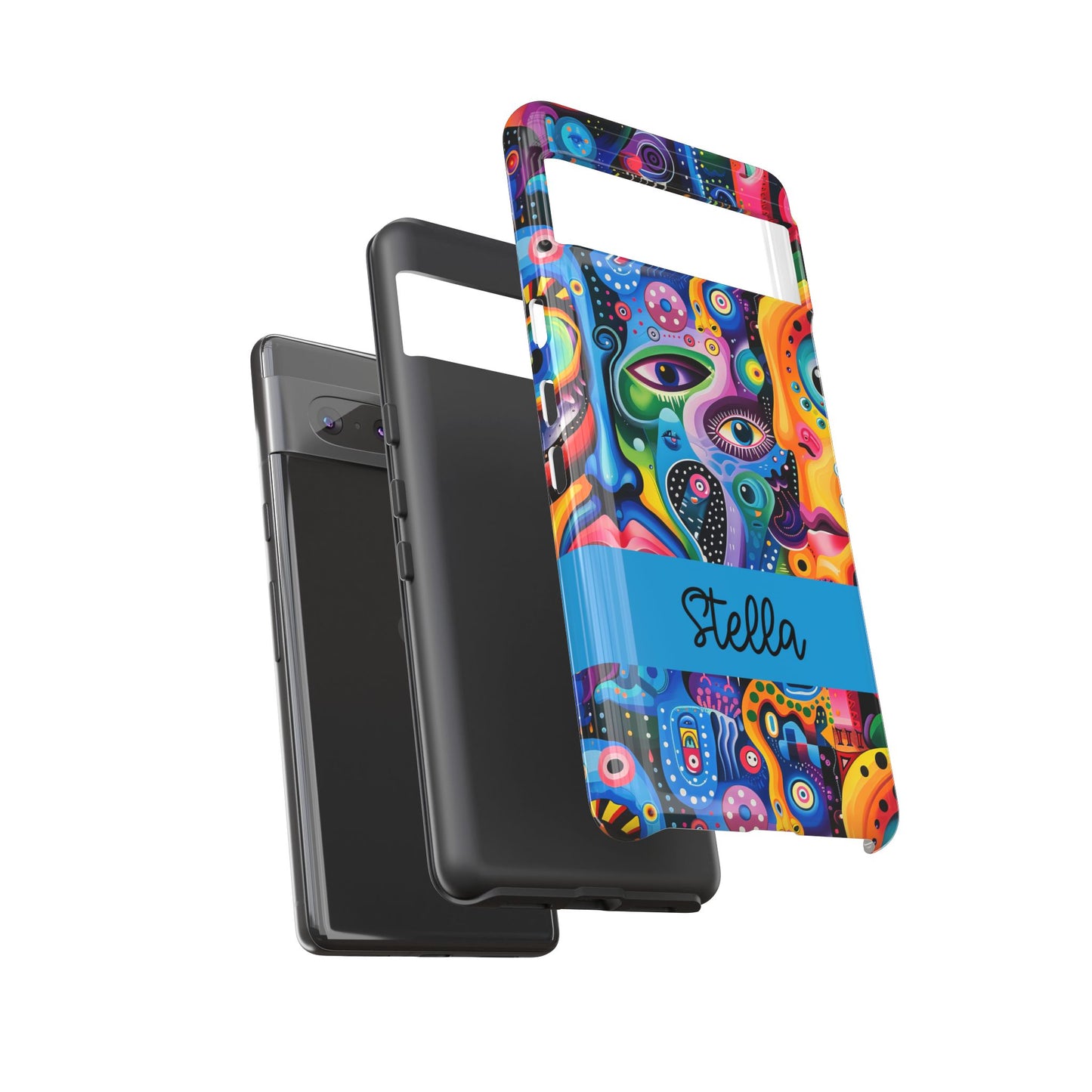 Psychedelic Visions Vibrant Samsung, iPhone and Google Pixel Phone Cases - Colorful Artistic Design