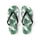 White Tropical Bliss Flip Flops