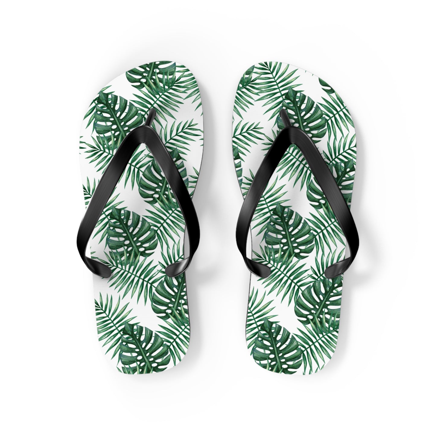 White Tropical Bliss Flip Flops