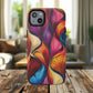Vibrant Leaf Wave Tough Magnetic Phone Case, Vibrant Smartphone Cover, Unique Protective Case for Gifts, Phone Accessories, Trendy Design
