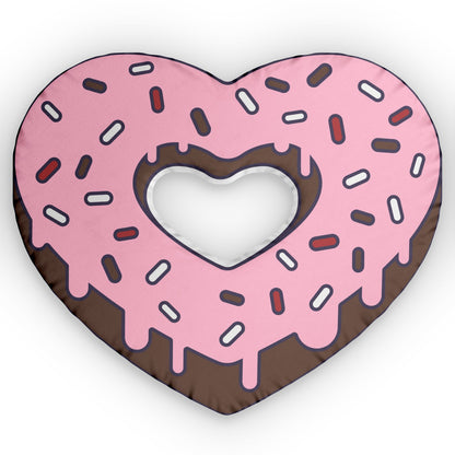 Custom HEART DONUT Shaped Pillows