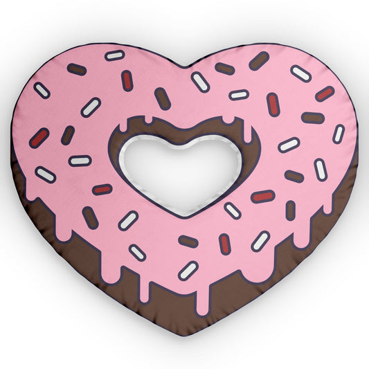 Custom HEART DONUT Shaped Pillows