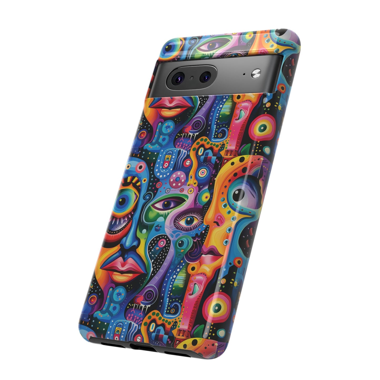 Psychedelic Visions Vibrant Art Google Pixel, iPhone and Samsung Phone Case - Tough Cases for Creative Souls