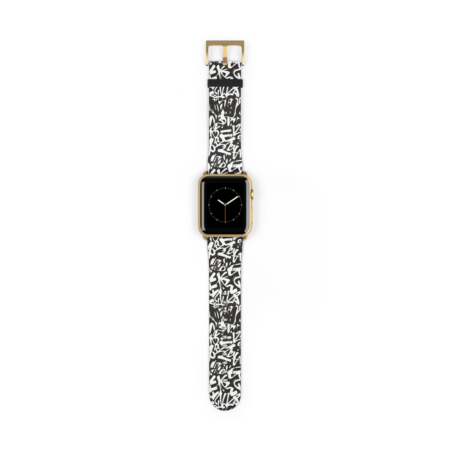Urban Graffiti Print Watch Band - Trendy Accessory for Everyday Use,