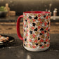 Heart Patterned Coffee Mug - Colorful Love Design, Perfect for Gifts & Celebrations