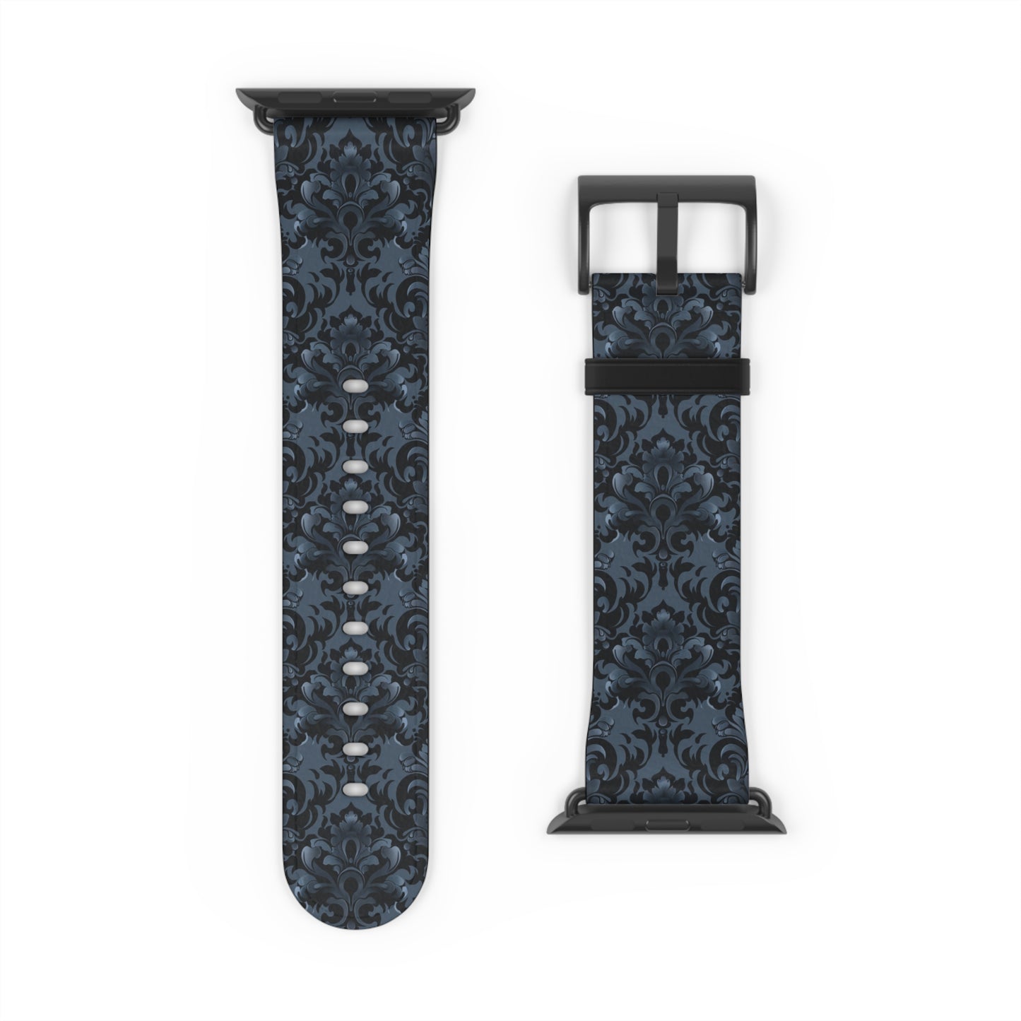 Opulent Dusk Elegant Floral Watch Band - Stylish Accessory for Daily Wear.