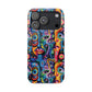 Psychedelic Visions Slim iPhone Case - Vibrant Design for Artistic Souls