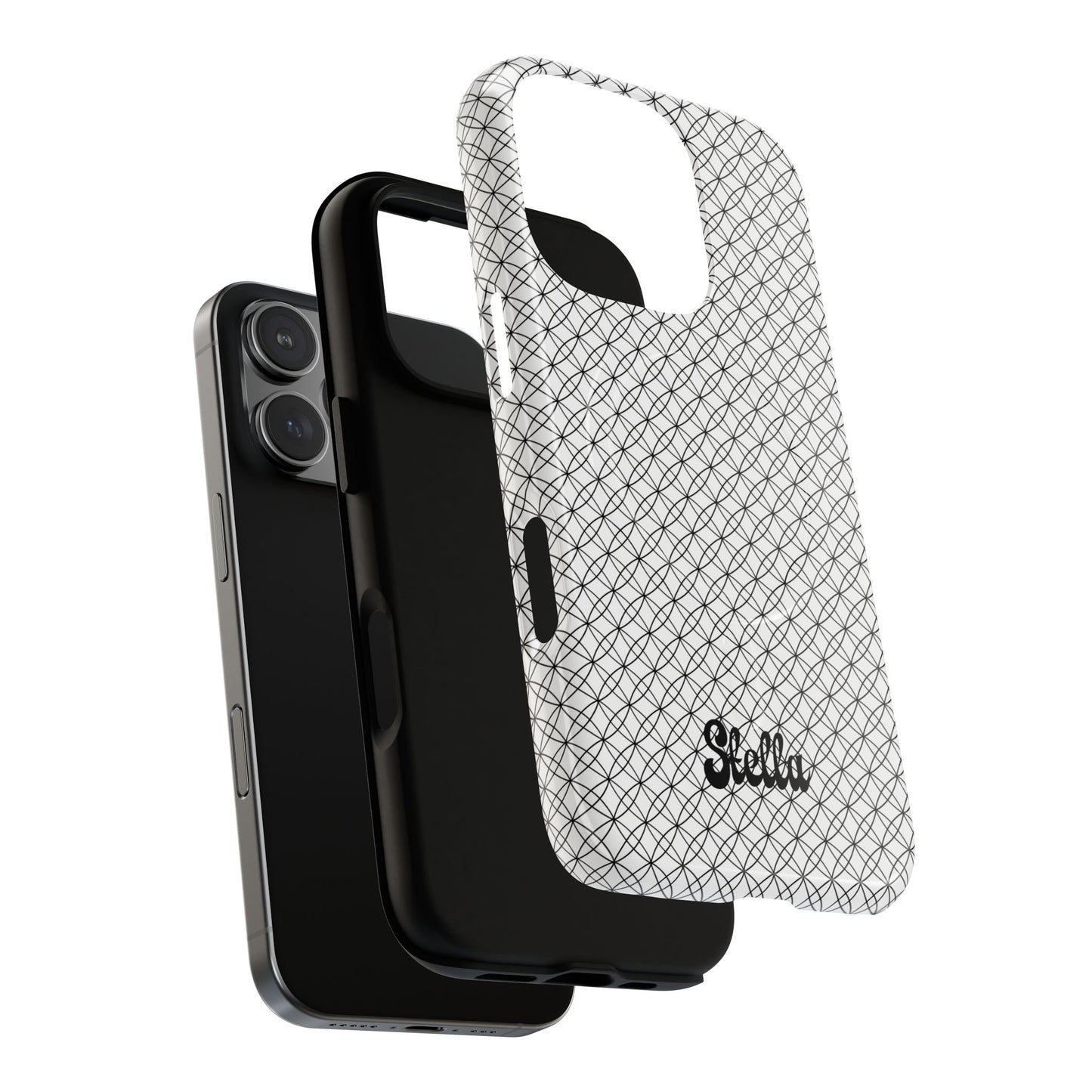 Personalized Geometric Phone Case, Stylish Tough Magnetic Cases, Unique Protection, Trendy Gift for Tech Lovers, Modern Mobile Accessory