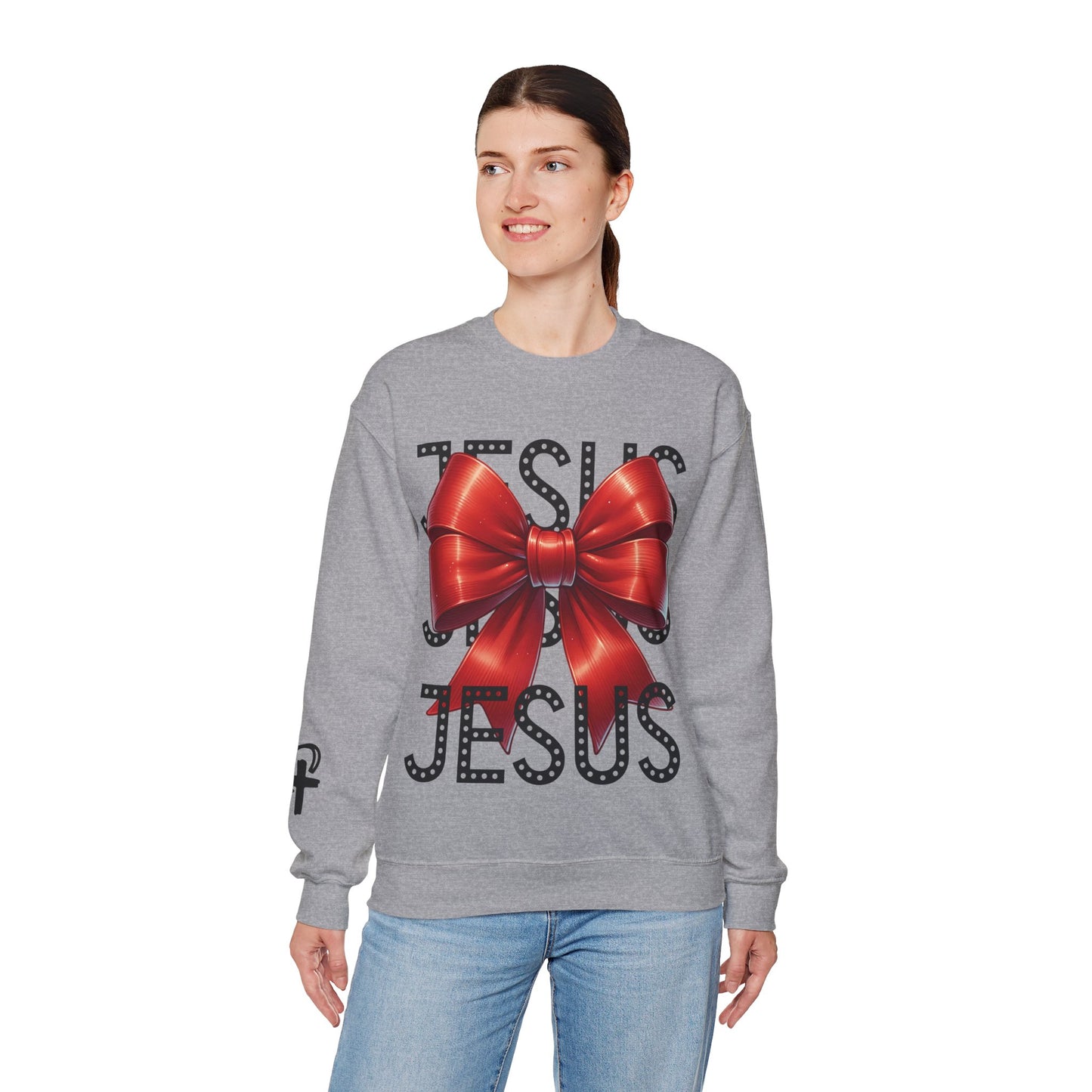 JESUS Unisex Heavy Blend™ Crewneck Sweatshirt.