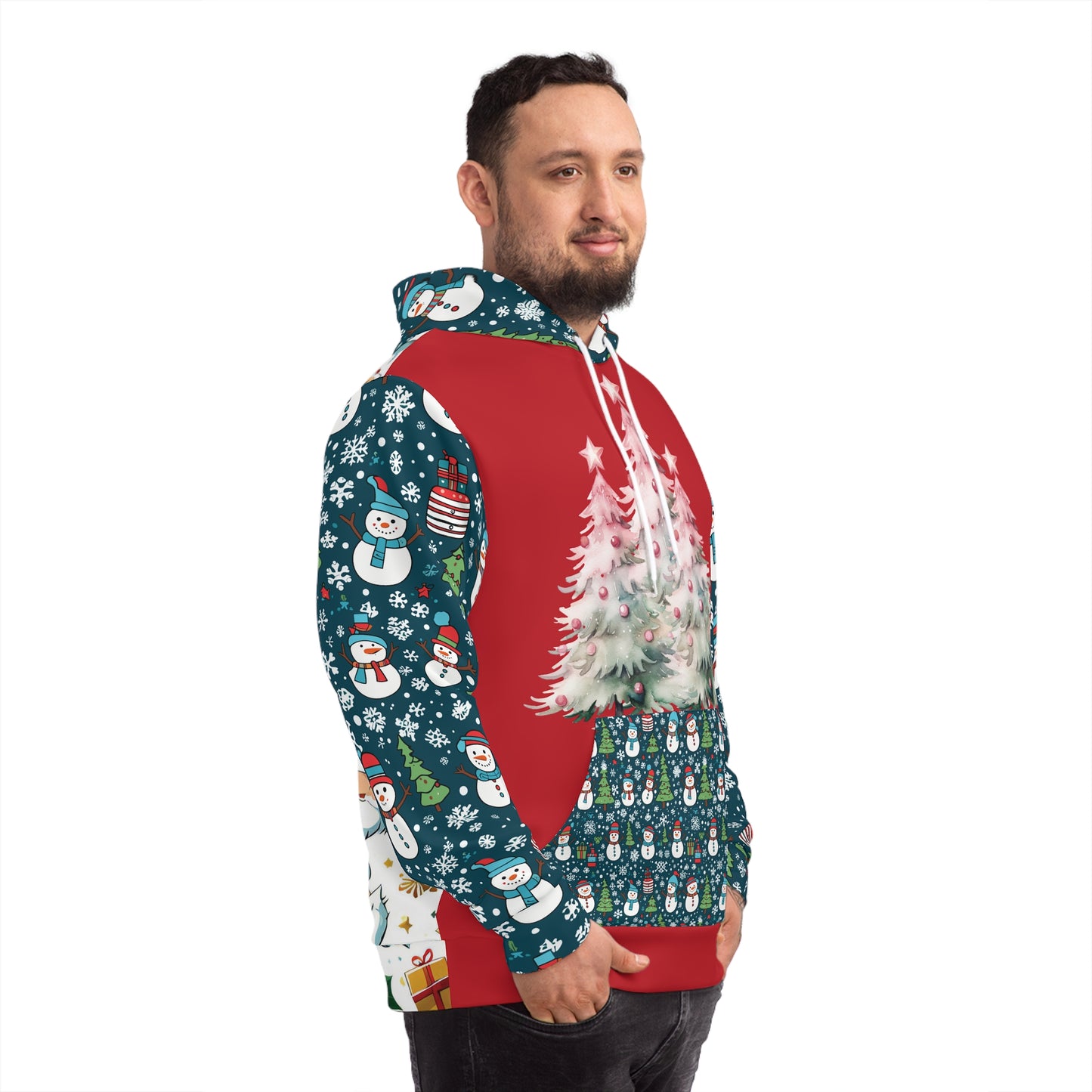 That Ugly Christmas Fashion Hoodie with All-Over Print - Unisex Medium Heavy Fabric