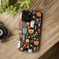 Whimsical Feline Garden iPhone, Samsung or Google Pixel Tough Cases