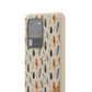 Personalized Whispering Feathers Samsung and iPhone Biodegradable Case, Custom Name Case.