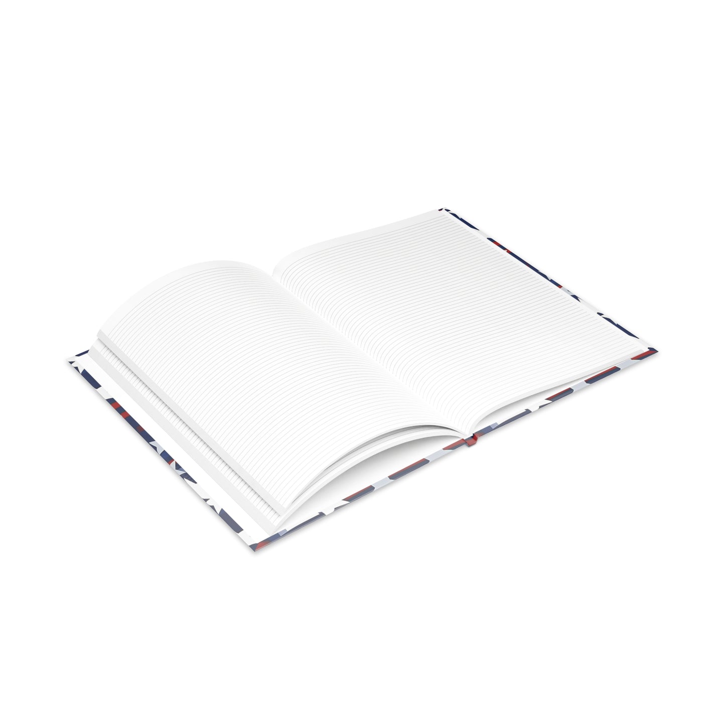 Patriotic Waves Hardcover Notebook with Puffy Covers