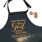 Those Who Walk with GOD Apron with Detachable Straps - Lightweight Cooking Accessory