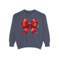 Bow Charm Valentines Unisex Comfort Colors Garment-Dyed Sweatshirt