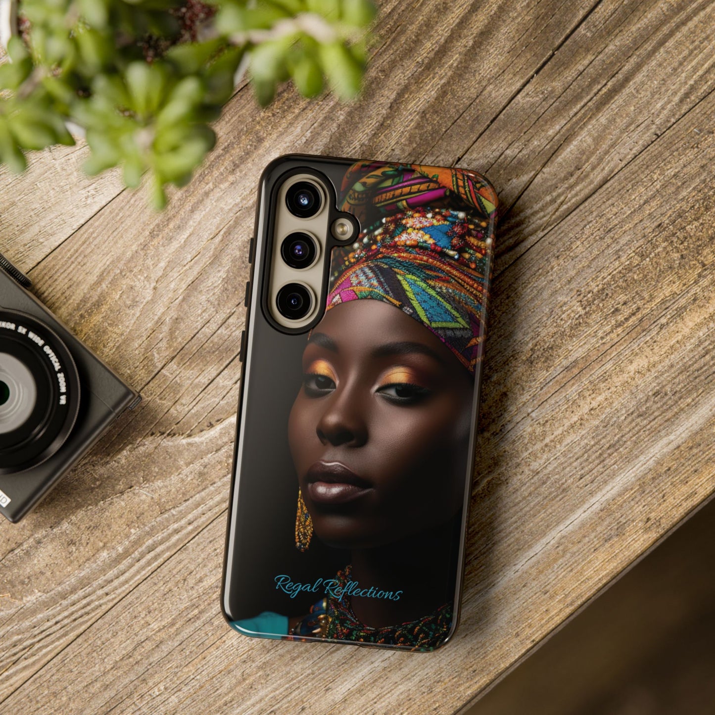 Regal Reflections: African Majesty iPhone, Samsung and Google Tough Phone Cases.