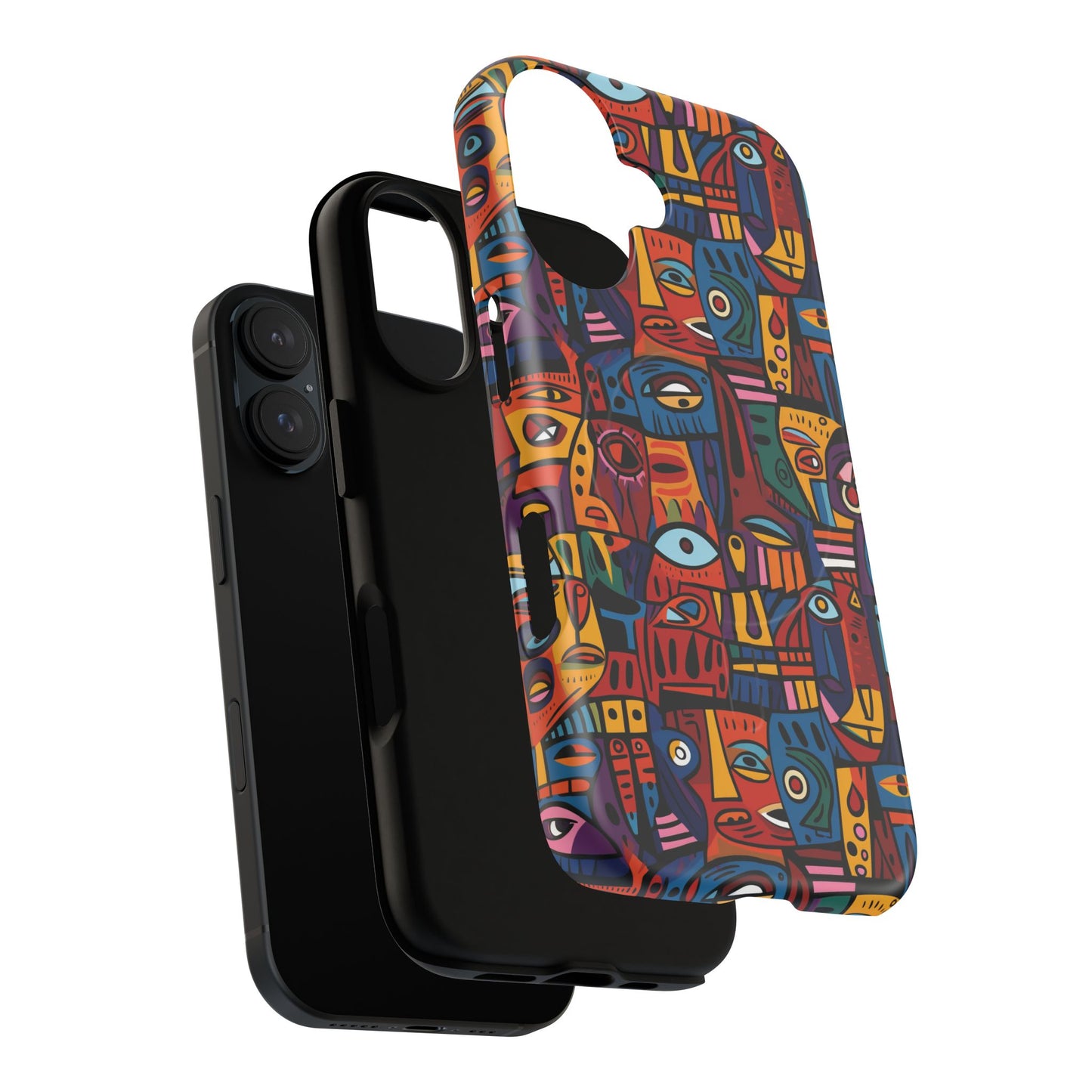 Vibrant Artistic Phone Case | Tough Magnetic Cases | Unique Gift for Art Lovers, Colorful Accessory, iPhone 14, 15, 16, 17 Case.