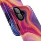 Cosmic Lava Flow Colorful Abstract iPhone Case , Tough Magnetic Protection, Stylish Accessories, Gift for Tech iPhone Lovers, Vibrant Mobile Covers