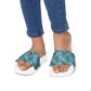 Tropical Bliss Blue Youth Removable-Strap Sandals