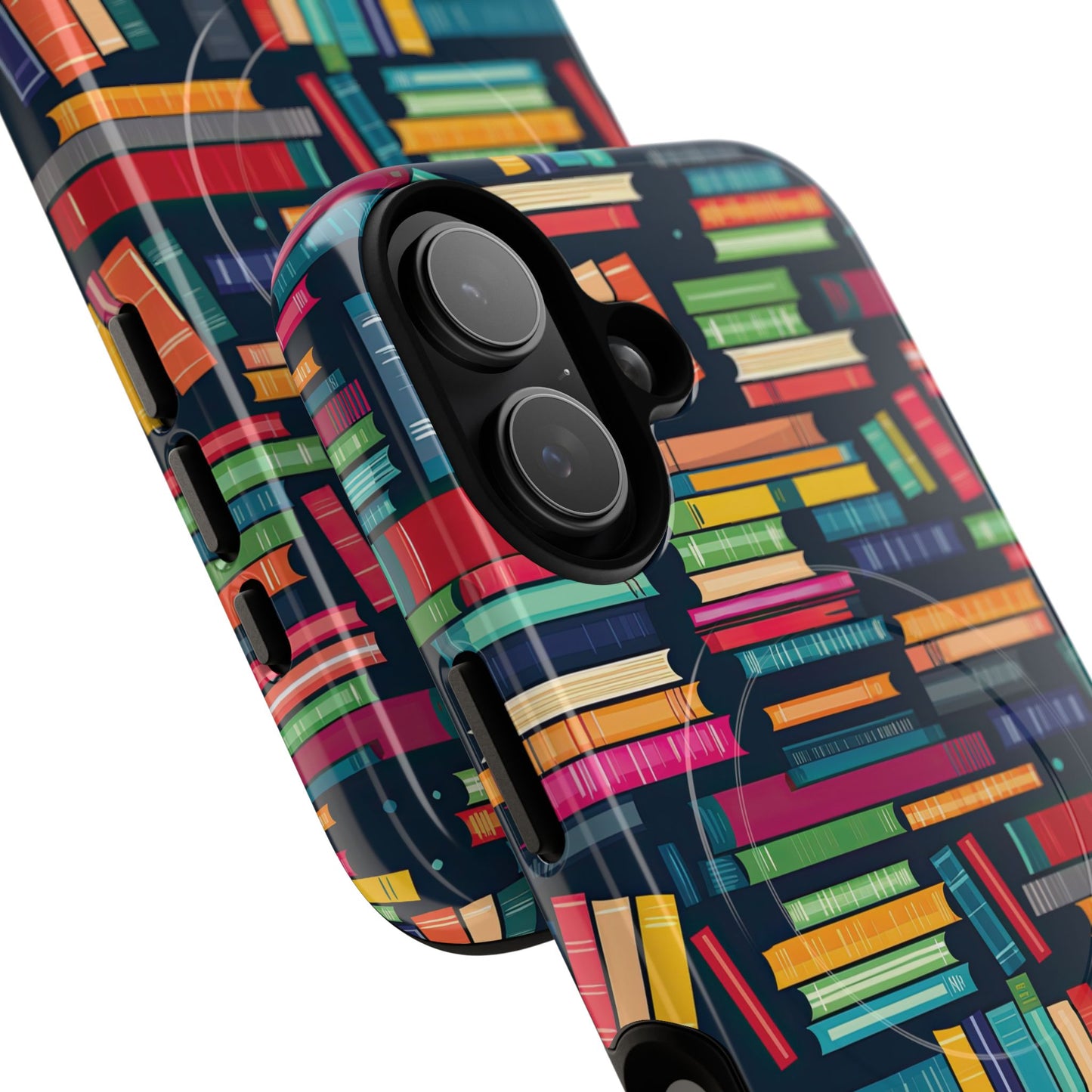 Colorful Book-Themed Phone Case, Literary Gift, Tough Magnetic Case, Book Lover’s Accessory, Phone Protection, Reading Enthusiast