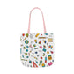 Personalized Classroom Couture Composition Book Inspired Canvas Tote Bag with Colorful Straps, Cute School Bag, Eco-Friendly Tote, Back to School Shopping Bag, Teacher Gift Idea