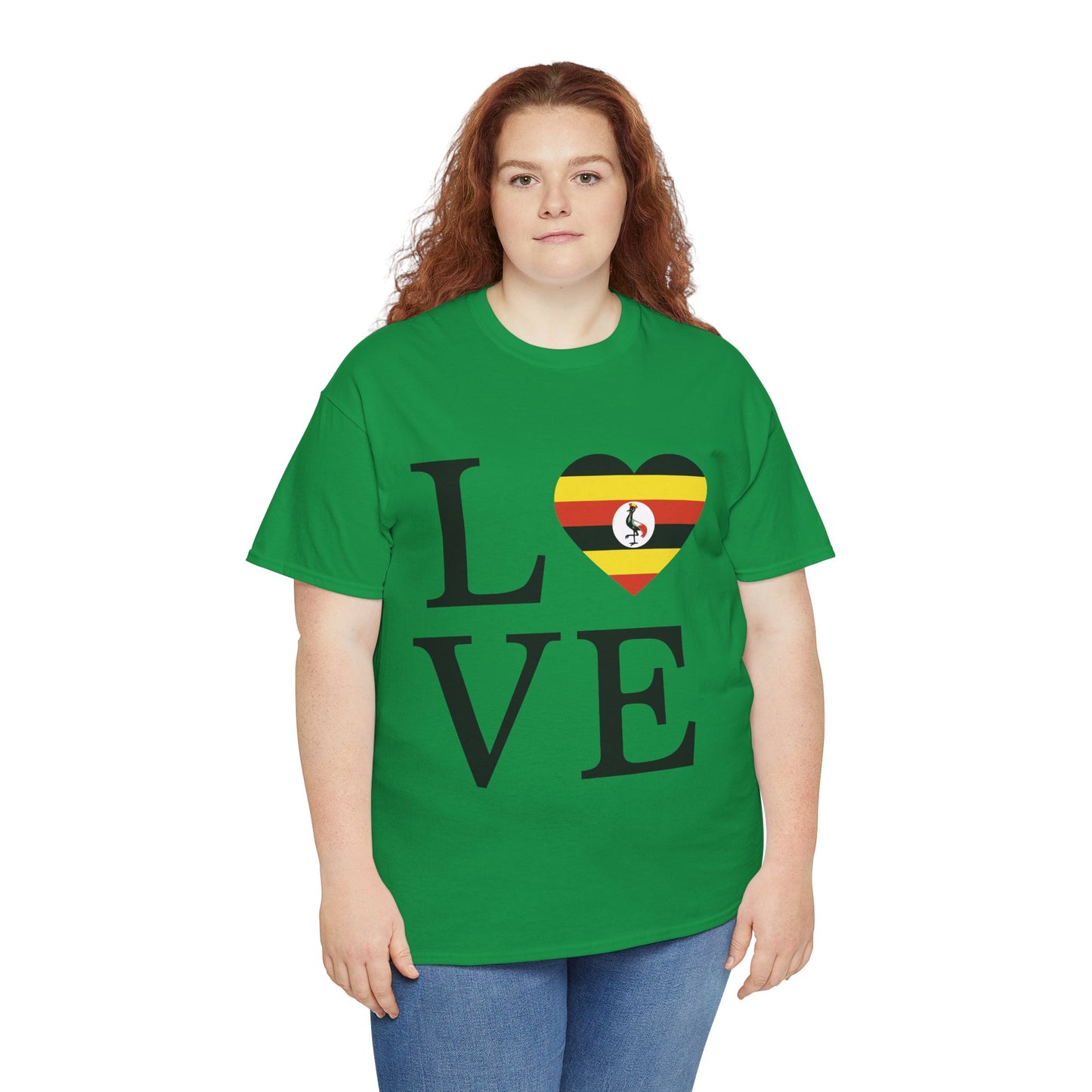 LOVE UGANDA Unisex Heavy Cotton Tee