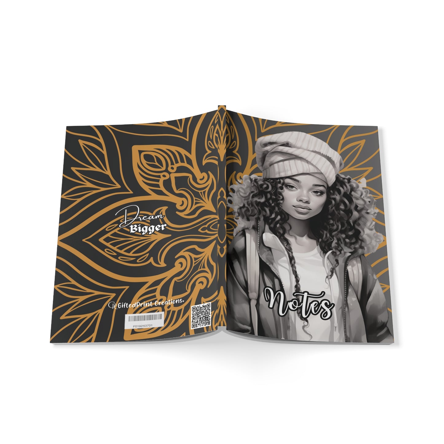 Stylish A5 Notebook, Inspirational Journal, Ideal for Stationery Lovers, Note-Taking, Gift for Students, Dream Bigger Design