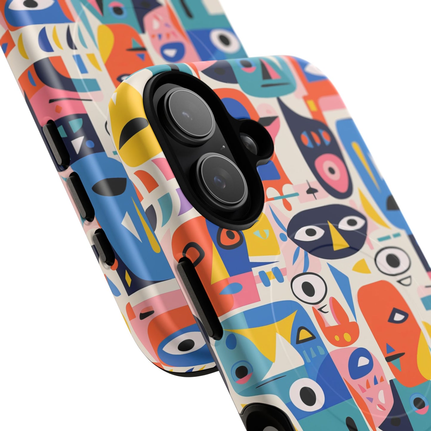 Personalized Vibrant Phone Case,  Magnetic iPhone Cover, Colorful Abstract Protection, Trendy Gift, Unique Tech Accessory, Art Phone Case