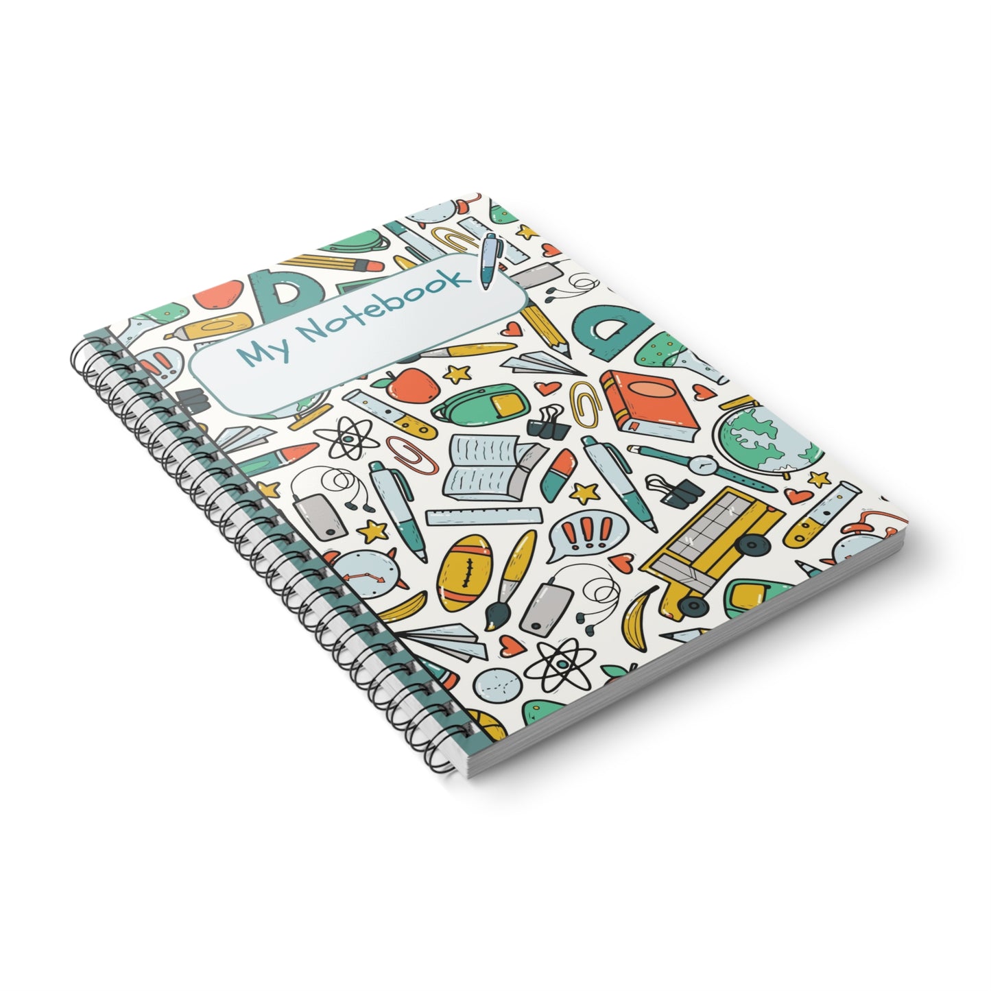 Emerald School Doodles Softcover Notebook, A5 (PY)