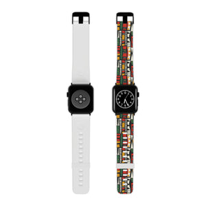 Tribal Harmony Vibrant Apple Watch Band, Colorful Watch Strap, Unique Wristband for Apple Watch, Artistic Accessory, Trendy Gift Idea, Seasonal Style