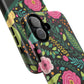 Personalized Floral Fantasy Tough Magnetic iPhone Cases- a Gift for Gardeners, Mother's Day, Birthday Gift, Anniversary Gift, Presents