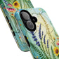 Floral Stained Harmony Glass Tough Magnetic Phone Case | Nature Inspired Design | Durable Protection | Gift for Nature Lovers | Spring Vibe