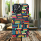 Colorful Book-Themed Phone Case, Literary Gift, Tough Magnetic Case, Book Lover’s Accessory, Phone Protection, Reading Enthusiast