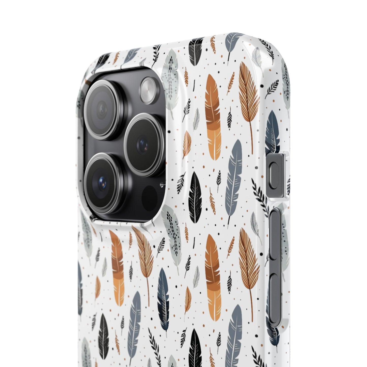 Whispering Feathers Slim Phone Cases for iPhone and Samsung