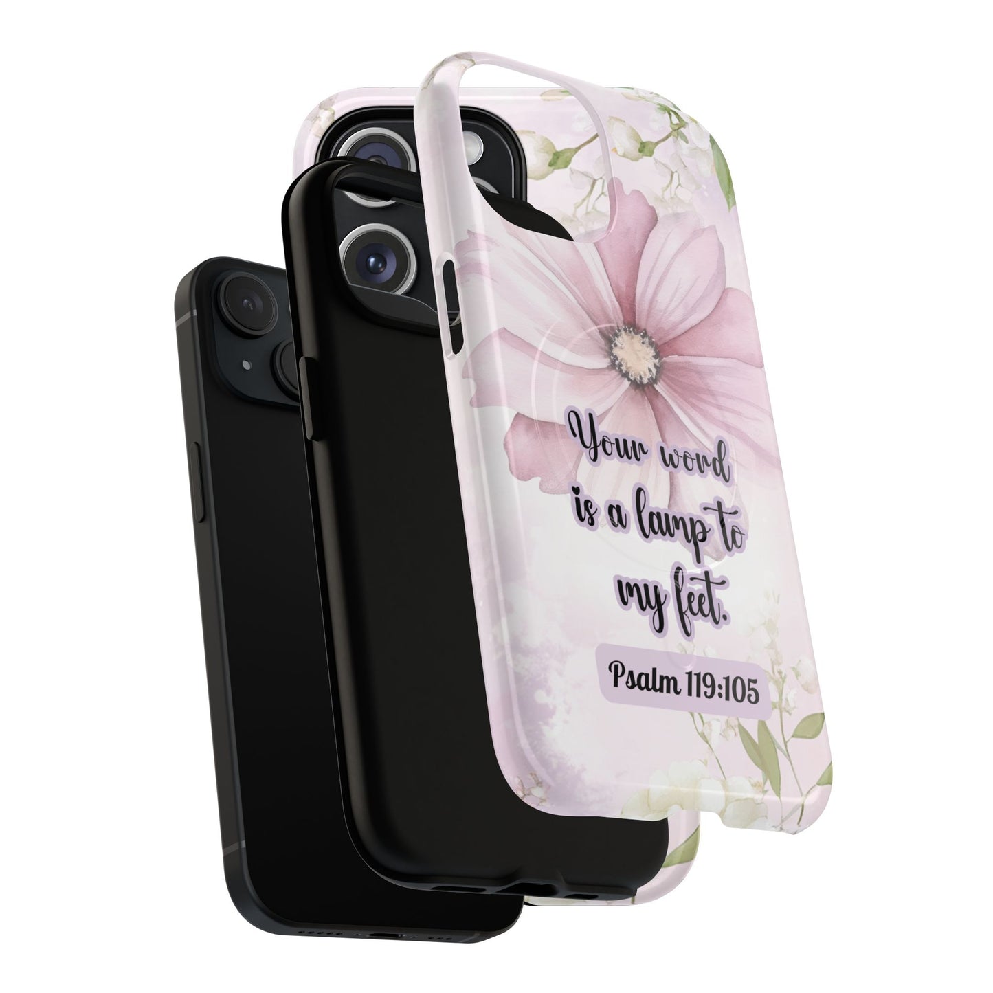 Your Word is a Lamp to My Feet Psalm 119:105 | Inspirational Gift, Tough iPhone Magnetic Case | Scripture, Bible Verse, MagSafe® iPhone® Tough Case, iPhone 14, iPhone 15, iPhone 16, Pro, Pro Max, Plus