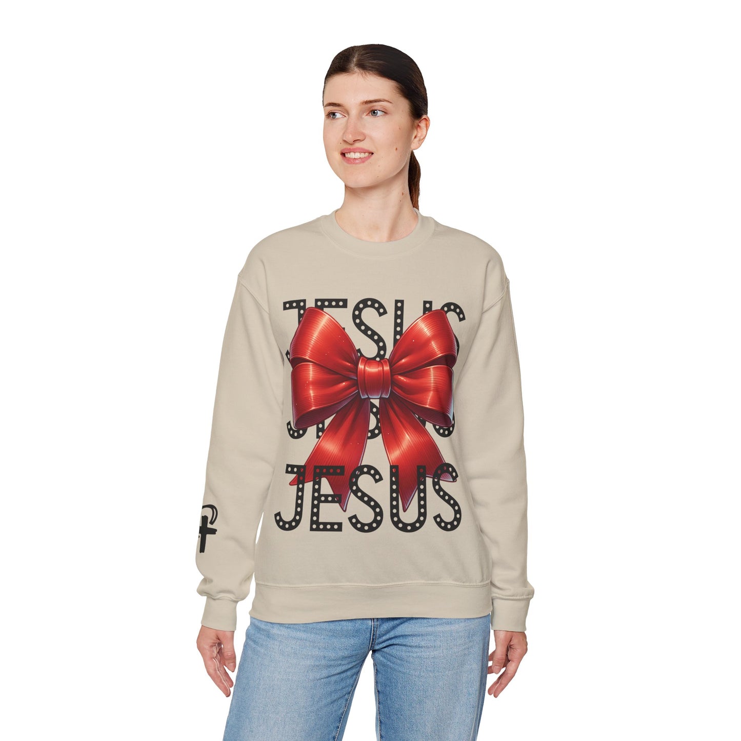 JESUS Unisex Heavy Blend™ Crewneck Sweatshirt.