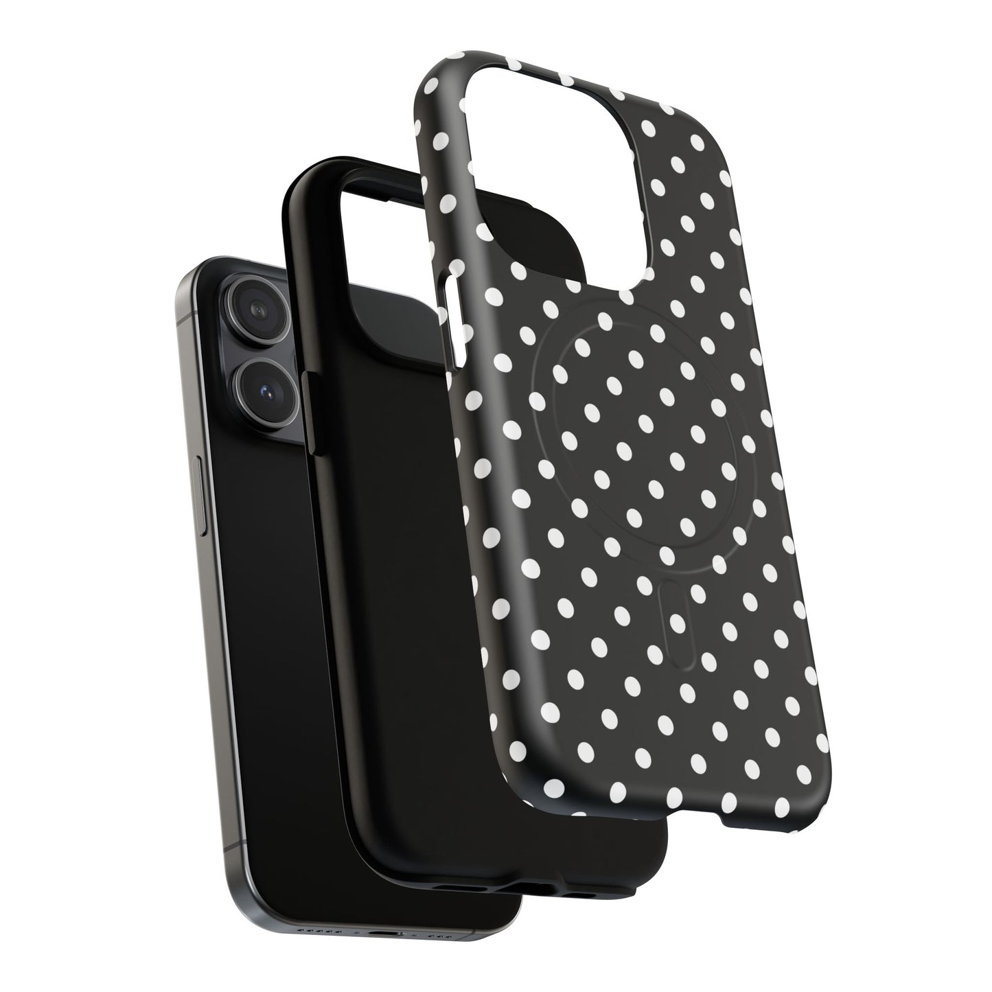 Polka Dot Tough iPhone Magnetic Case, Stylish iPhone Cover for Protection, Unique Gift for Birthdays, Holidays, Tech Lovers