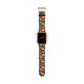 Whimsical Feline Garden Print Watch Band for Apple Watch - Cute Animal Design.