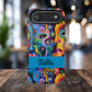 Psychedelic Visions Vibrant Samsung, iPhone and Google Pixel Phone Cases - Colorful Artistic Design