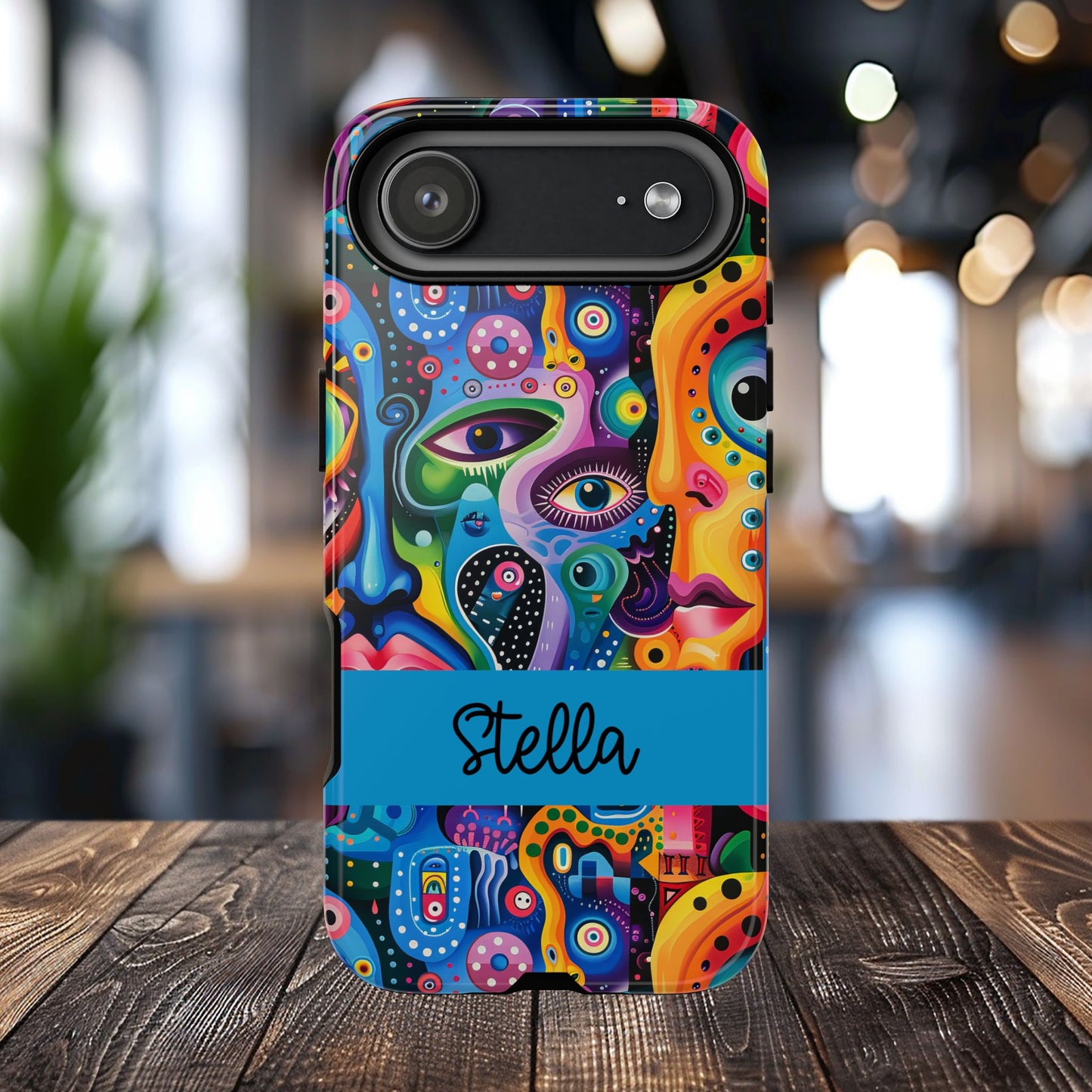 Psychedelic Visions Vibrant Samsung, iPhone and Google Pixel Phone Cases - Colorful Artistic Design