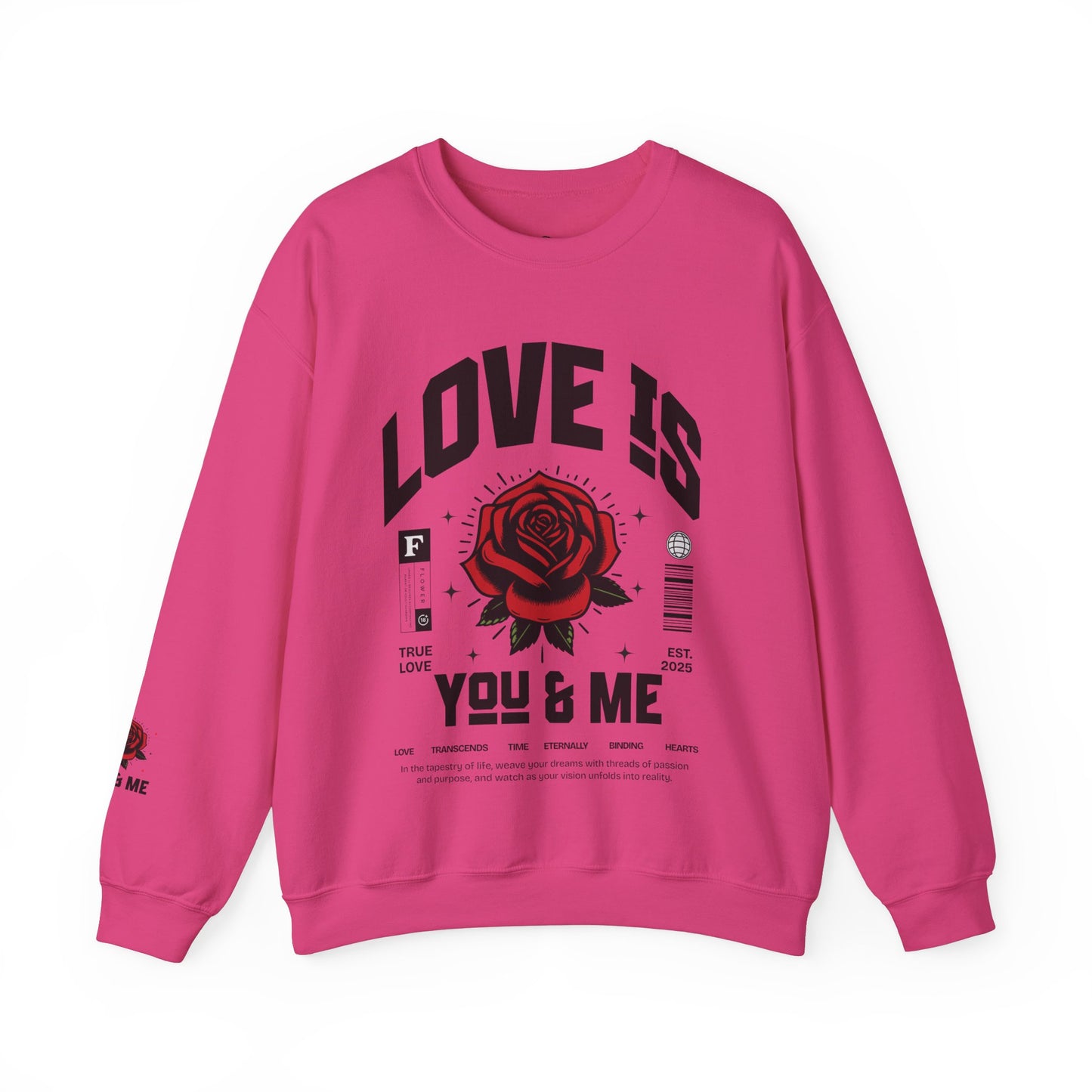 Love is ... Valentines Unisex Heavy Blend™ Crewneck Sweatshirt.