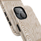 Personalized Zebra Animal Print Cover, Tough Magnetic MagSafe® iPhone® 13, 14, 15, 16, 17, Pro, Pro Max, Plus Cases (Custom Name).