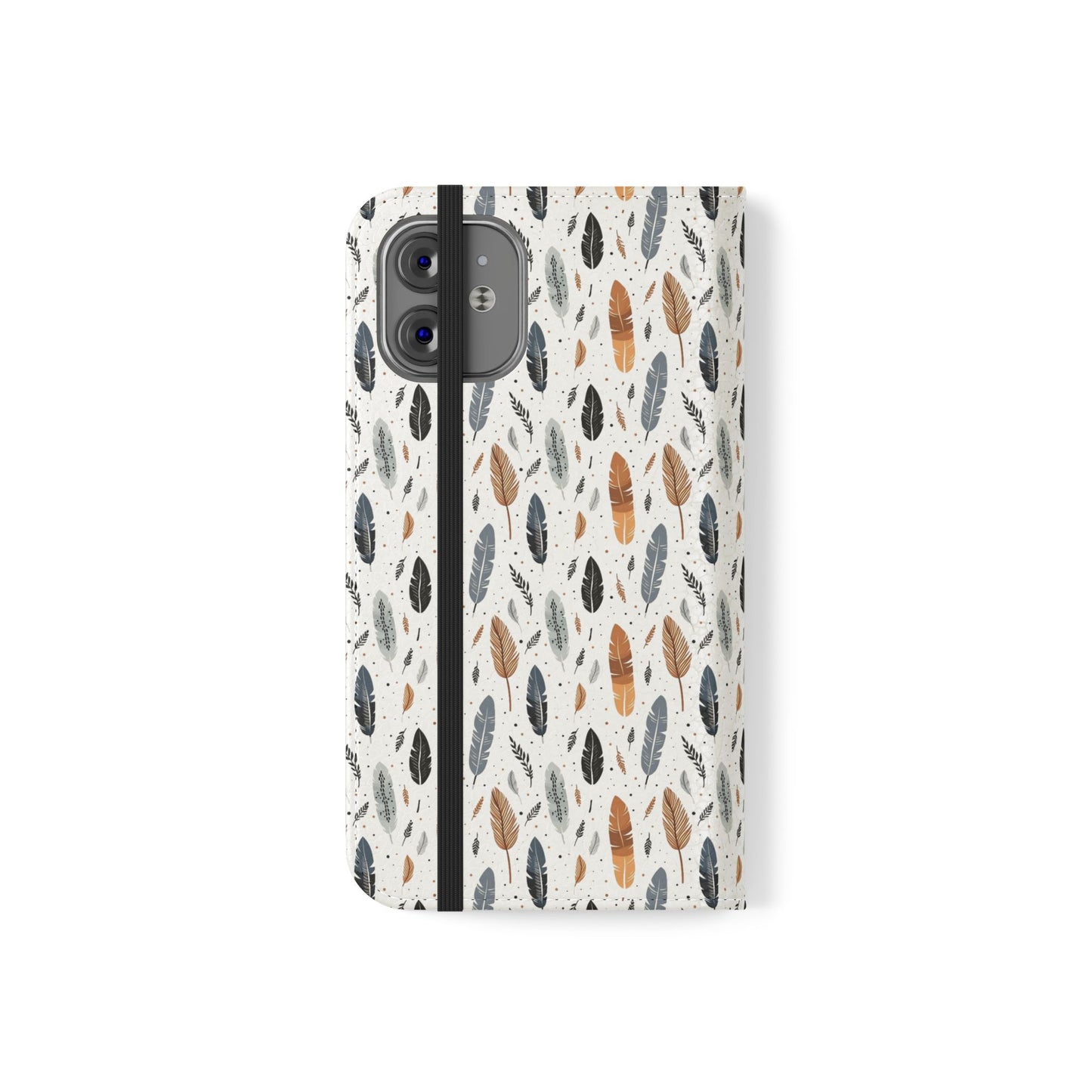 Whispering Feathers iPhone and Samsung Flip Cases