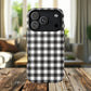 Black and White Gingham Phone Case, Tough Magnetic Cases, Stylish Phone Cover, Gift for Her, Trendy Phone Accessory, Checkered Print